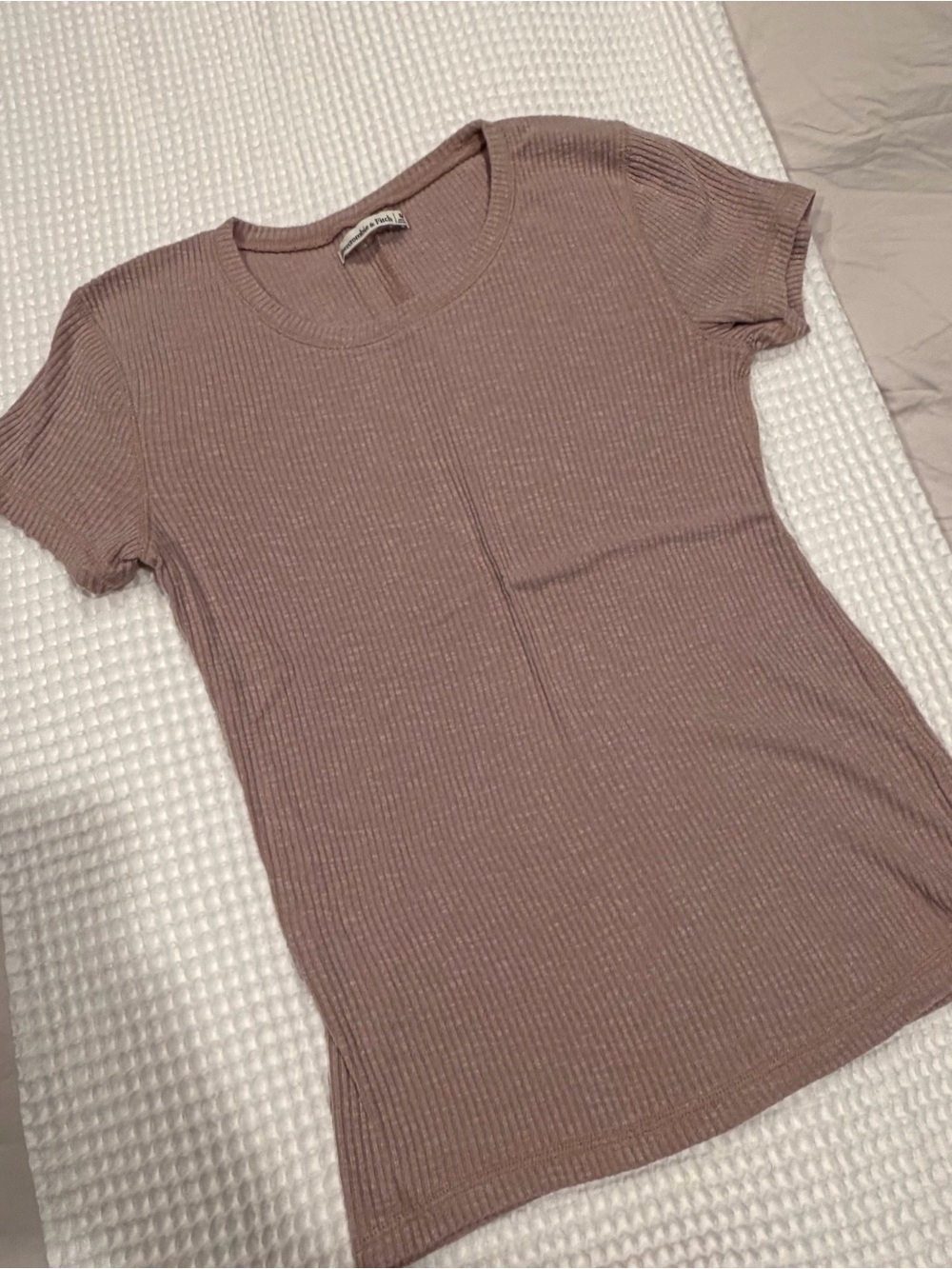 Abercrombie & Fitch Ribbed Short-Sleeve Tee